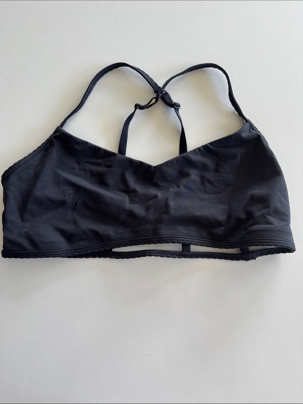 lululemon Hot Spell Black Lightweight Strappy Sports Bralette